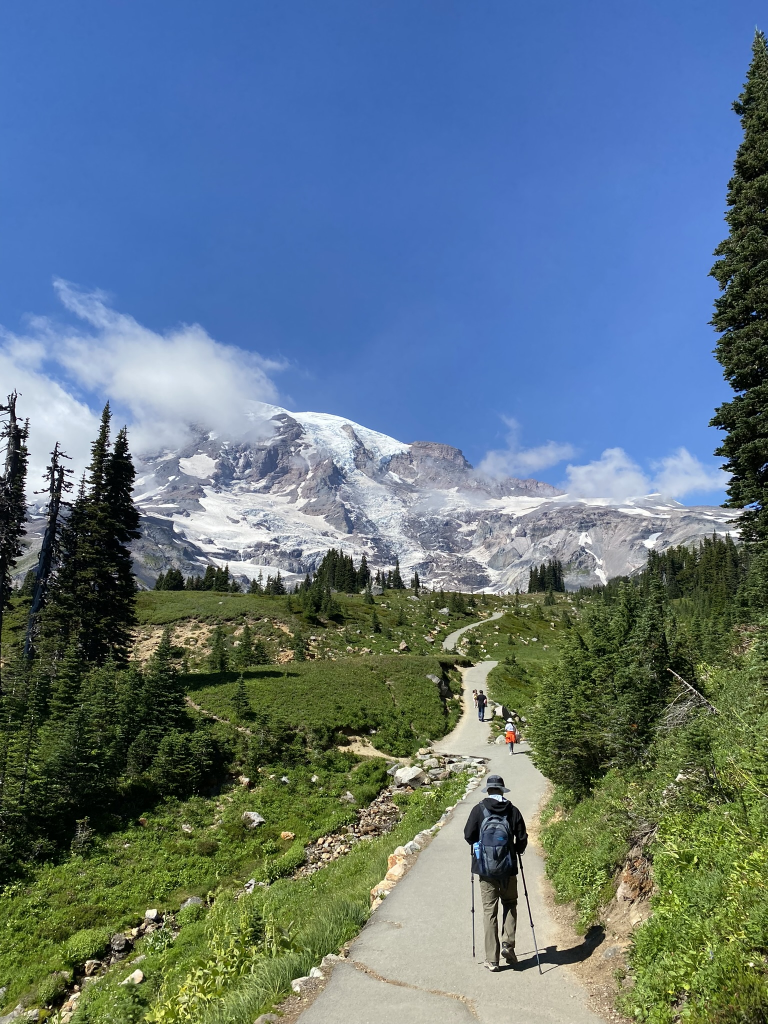 Hiking at Mount Rainier